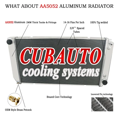 3 Row Radiator Fit 1994-2002 1999 Chevrolet C3500 V8 6.5L Turbo Diesel GMC C1500 Foto 1 de 4