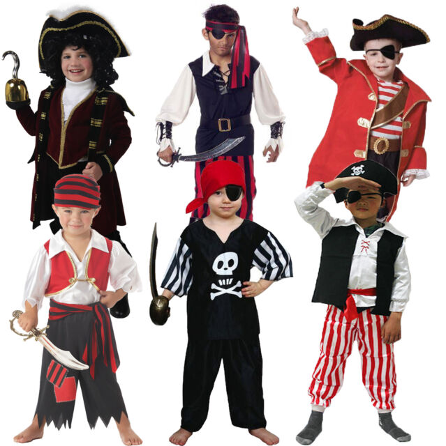 完整装备海盗服装男童10-12 码