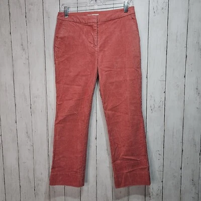 Boden Women's Salmon Pink Cotton Stretch Corduroy Ankle Pants Size 6 Petite  - Image 1 of 4