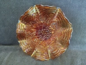 Kaiserlicher Karneval Glas Traubenschale in Ringelblume - Bild 1 von 13