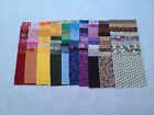 100 DIFFERENT 3 1/2-INCH CALICO FABRIC CHARM QUILT SQUARES - MANY VINTAGE