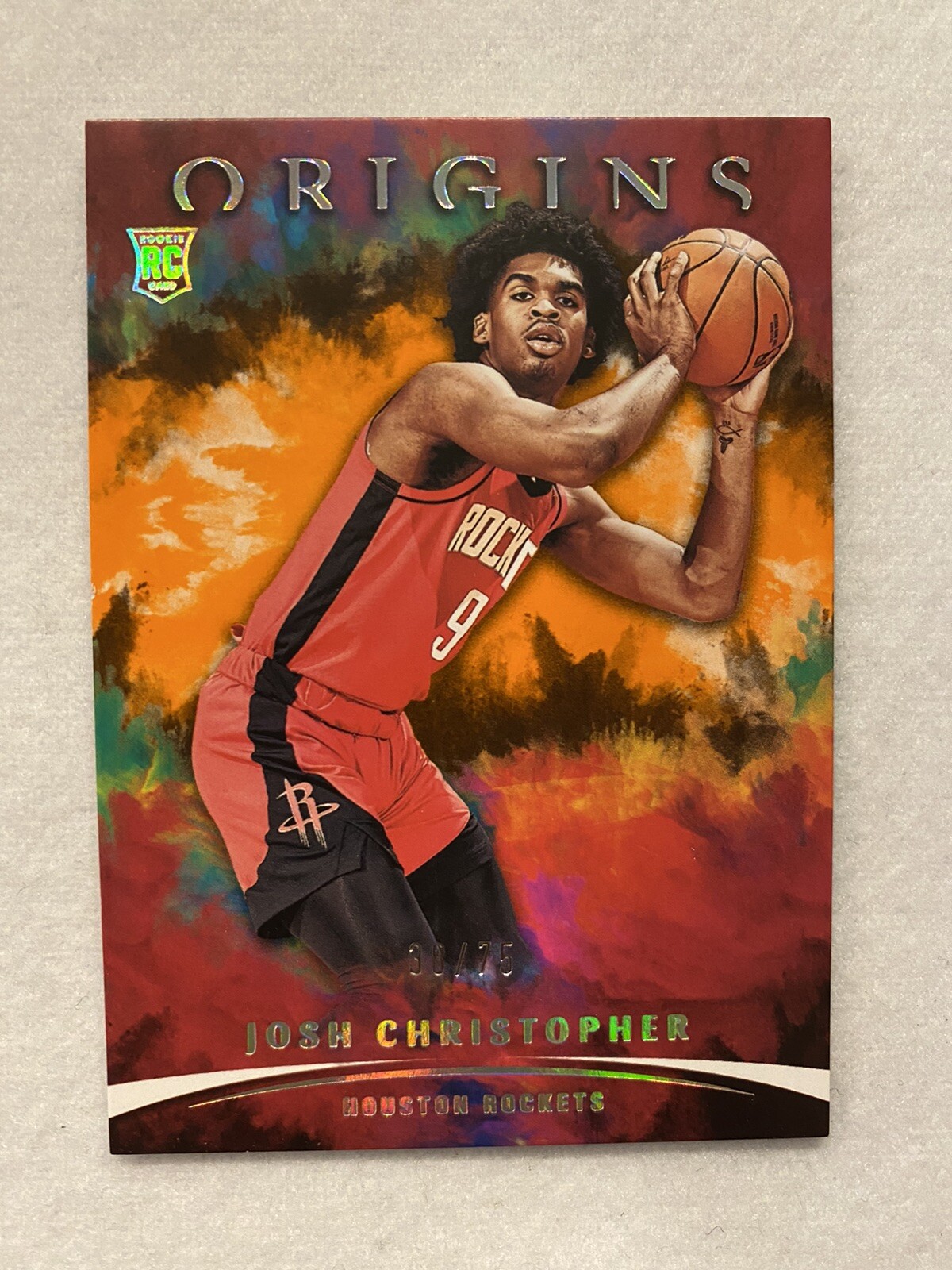 JOSH CHRISTOPHER 2021-22 Panini Origins RC Orange Base #'d /75 Houston Rockets