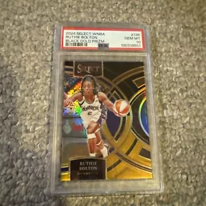 2024 Panini Select WNBA #135 Ruthie Bolton Black Gold /5 PSA 10 - Picture 1 of 2