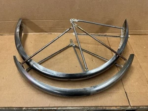 Schwinn Mens 1966 Middleweight  26" Bicycle Chrome Fender Set Rough - Picture 1 of 8
