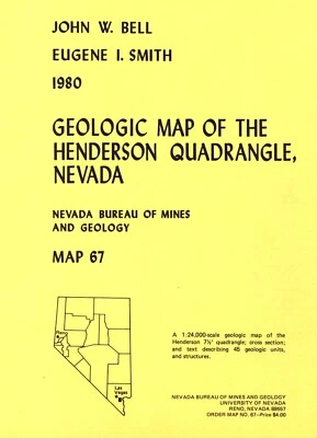 Mapa geológico del cuadrilátero de Henderson, Nevada Foto 1 de 3