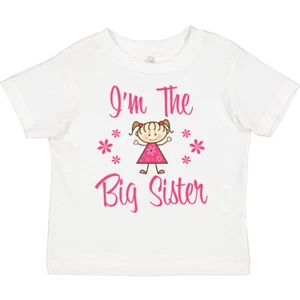 Inktastic The Big Sister Toddler T-Shirt Sis Older Sibling Flower Cute Adorable - Picture 1 of 19
