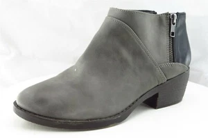 BC Boot Talla 7 M Botas Cortas Cuero Gris Mujer - Imagen 1 de 8