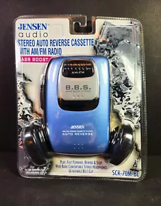 Jensen AM/FM Kassettenspieler Auto Reverse Bass Boost Modell SCR-70M-BL Neu selten - Bild 1 von 5