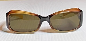 Vintage Y2K Hip Hop Baby Phat Sunglasses Thick Rectangular Frames Ombre Brown - Picture 1 of 6