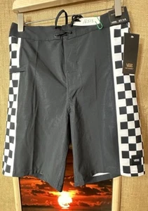 NWT VANS Slidelines Board shorts boys 27R pocket stretch check - Picture 1 of 4