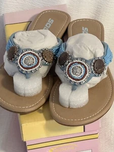 Damen Soda Sandalen Slipper Größe 10 8 81/2��/7 - Bild 1 von 9