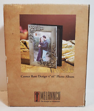 Melannco Photo Frame Front Photo Album Holds 100 4 X 6 Photos Roses SYRATECH NOS