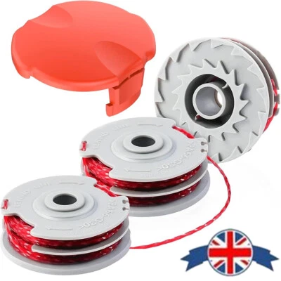 3 x Strimmer Trimmer Spool & Cover For Flymo Revolution 2000 2300 2500 Twin Line - Image 1 of 4