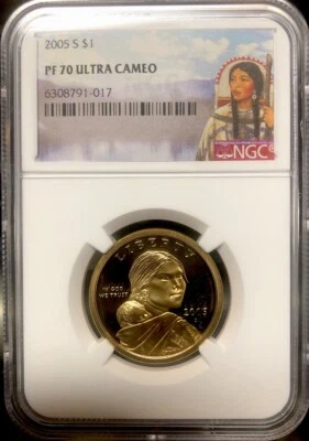 2005 S Sacagawea Dollar NGC PF70💥FLAWLESS QUALITY💥 - Image 1 of 4
