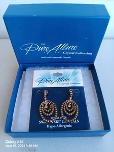 Pure Allure Crystal Collection Earrings Swarovski - Picture 1 of 1