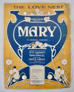 The Love Nest Sheet Music 1920 Mary George Cohan Otto Harbach (O) AS IS - Afbeelding 1 van 9