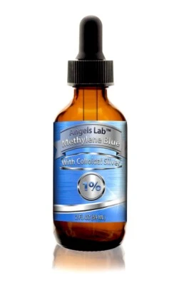 Methylene Blue With Colloidal Silver, Angels Lab, Pharmaceutical Grade , 2 Fl Oz