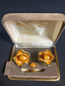 Vintage Imperial Crown Jewel Collection - Cufflinks & Tie Pin in Original Box - Picture 1 of 7