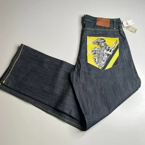 Coogi Jeans Men’s 36x34 Blue Denim Dragon Embroidered Pockets Authentic Australi - Picture 1 of 13