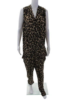 Mono Michael Michael Kors Mujer Estampado Animal Marrón Talla Extra Grande Foto 1 de 4