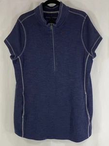 Tommy Bahama Tobago Bay Half Zip S/Sleeve Dress Ocean Deep Women's XL - Picture 1 of 12