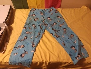 Vintage 2004 Betty Boop Biker Babe Pajama Bottom Sleepwear Sz L(12-14) - Picture 1 of 9