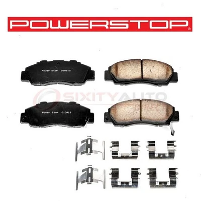 PowerStop Front Disc Brake Pad & Hardware Kit for 1993-2001 Honda Prelude jw Foto 1 de 4