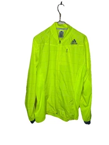 Adidas Running Men's Supernova Storm Jacket Regular Fit Reflective Yellow  sZ L - Picture 1 of 11