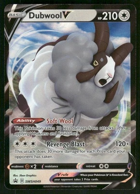 Dubwool V - SWSH049 Promo Holo NM Pokemon SWSH: Sword & Shield Promo Cards - Image 1 of 2