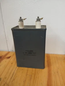 Pyramid 4 mf 2000v oil capacitor used - Picture 1 of 3