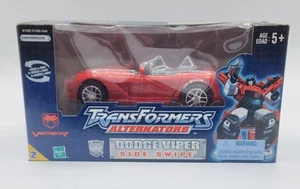 2003 Transformers Alternators Sideswipe Red Dodge Viper V10 100% Complete In Box - Picture 1 of 24