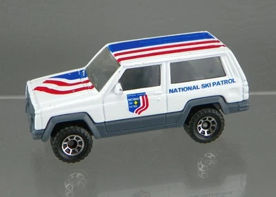 De colección 1986 Matchbox Diecast 1:58 Blanco National Ski Patrol Jeep Cherokee 4X4 Foto 1 de 4