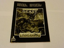 ATARI LYNX Game Manual - Shadow of the Beast - Lot 2