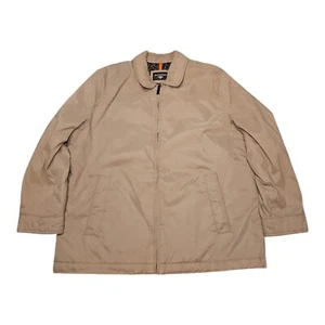 Dockers Men's Khaki Golf Jacket Quilted Interior Polyester Bomber Sz XL - Picture 1 of 5