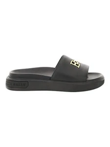 Bally Jaxons 6300152 Herren schwarz Rinds genarbtes Leder Sandalen UVP $ 333 - Bild 1 von 7