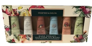 Crabtree & Evelyn Hand Therapy Lotion Gift Set of 6– Pomegranate Gardeners Lily - Picture 1 of 2