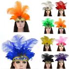 Indian Peacock Hair Band Halloween Carnival Hair Accessories Feather Headdress