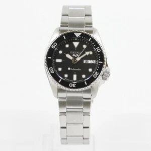 SEIKO SEIKO5 SBSA225 Analog Mechanical (Automatic) Day/Date Black Silver - Picture 1 of 6