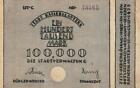 Q4692 Banknote Germany Kaiserslautern Stadt 100000 Mark 1923 - Make Offer