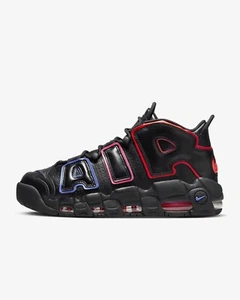 Nike Air More Uptempo ‘96 Black/Bright Crimson Men’s Size US 10 “DEAD STOCK” - Picture 1 of 10