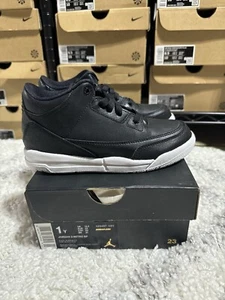 Air Jordan 3 Retro BP Cyber Monday Black White pre-school NEW - Picture 1 of 6