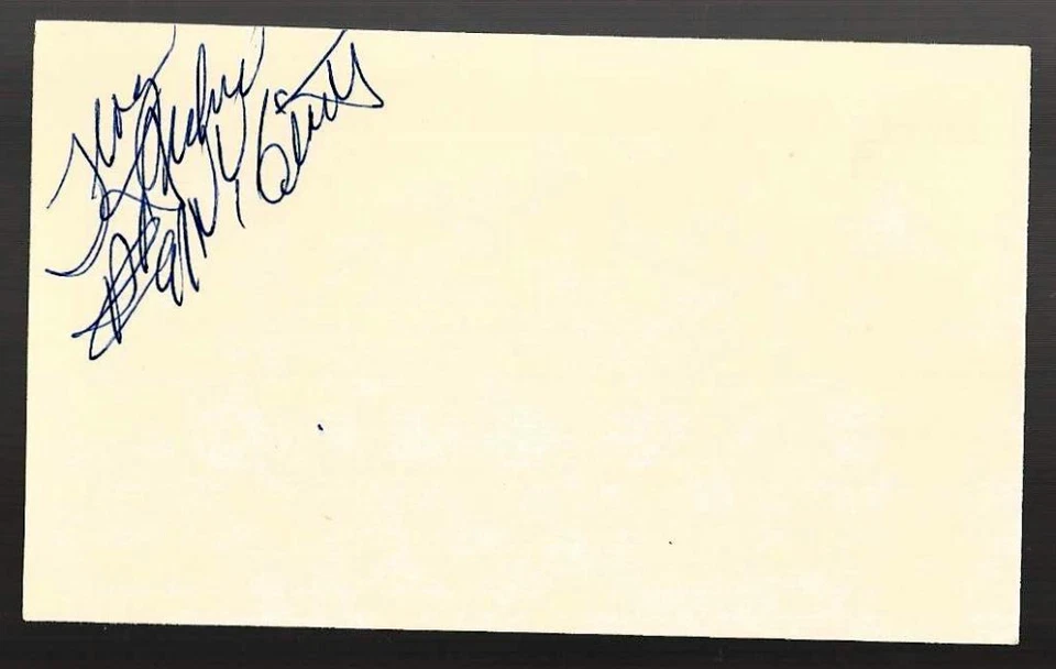 Colorado NY Giants Troy Archer (d.79) Signed Auto Vintage 3x5 Index Card RARE - Image 1 of 1