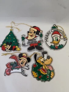 Lote De 5 Adornos De Plástico Goofy Pato Donald Mickey Mouse De Colección Disney - Imagen 1 de 20