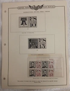 U.S - LOT OF PLATE BLOCKS ON ALBUM PAGES - MNH #852 - Picture 1 of 8