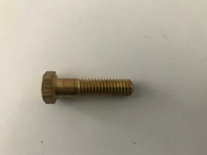 (Quantity of 4) Hex Cap BRASS Screws 3/8 x 16 x 1 1/2 - Picture 1 of 1