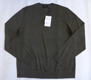 THEORY Men's XXL Regal Merino Wool Crewneck Sweater In Uniform Melange $295 - Picture 1 of 17
