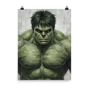 Impresión de póster de arte de pared de Hulk Marvel Vengadores de alta calidad - Imagen 1 de 5