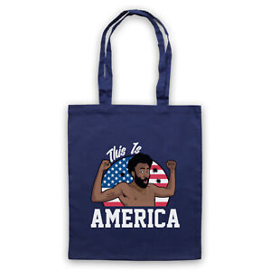 CHILDISH GAMBINO DONALD THIS IS AMERICA GLOVER VIDEO TOTE BAG LIFE SHOPPER