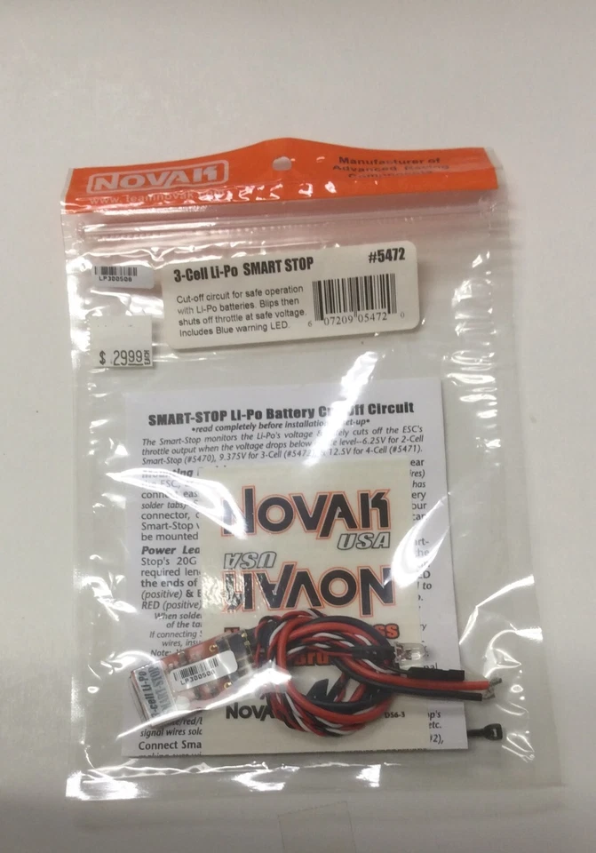 Novak 3-Cell Li-Po Smart Stop #5472 - Image 1 of 1