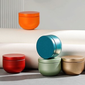 Empty Tea Box Square Candle Containers Small Mini Tin Can  Jewelry